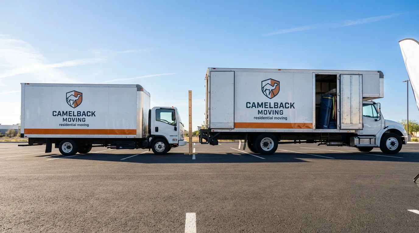 Moving truck size capacity guide in Fairbank